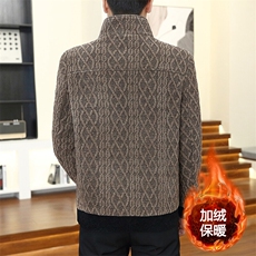 秋冬新款男士商务休闲立领毛呢大衣夹克外套上衣D25P145控238，男装毛呢大衣，电商B226-2（原B217-2）