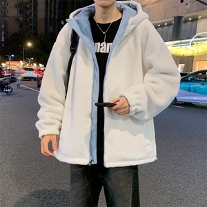 灯芯绒两面穿棉服男女羊羔毛棉衣外套冬季加厚棉袄M0811-P120图片