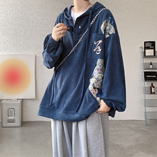 现货WY10066-特P45控68夏季新款抖音高品质百搭小熊连帽卫衣，男装卫衣，电商A059
