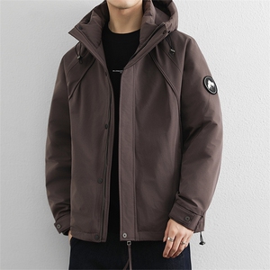 90鸭绒美式工装御寒羽绒服男冬季2025新款连帽冲锋衣保暖外套图片