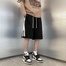 短裤男夏季薄款拼色大码运动裤子外穿篮球五分中裤D3088，男装牛仔裤，星座1116A-1（原606A）