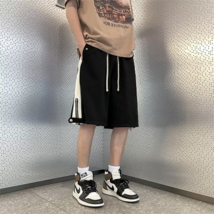 短裤男夏季薄款拼色大码运动裤子外穿篮球五分中裤 D3088图片