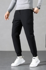 D303男式冬季新款时尚羽绒裤修身百搭加绒加厚保暖休闲裤P120，男装棉裤，电商B360
