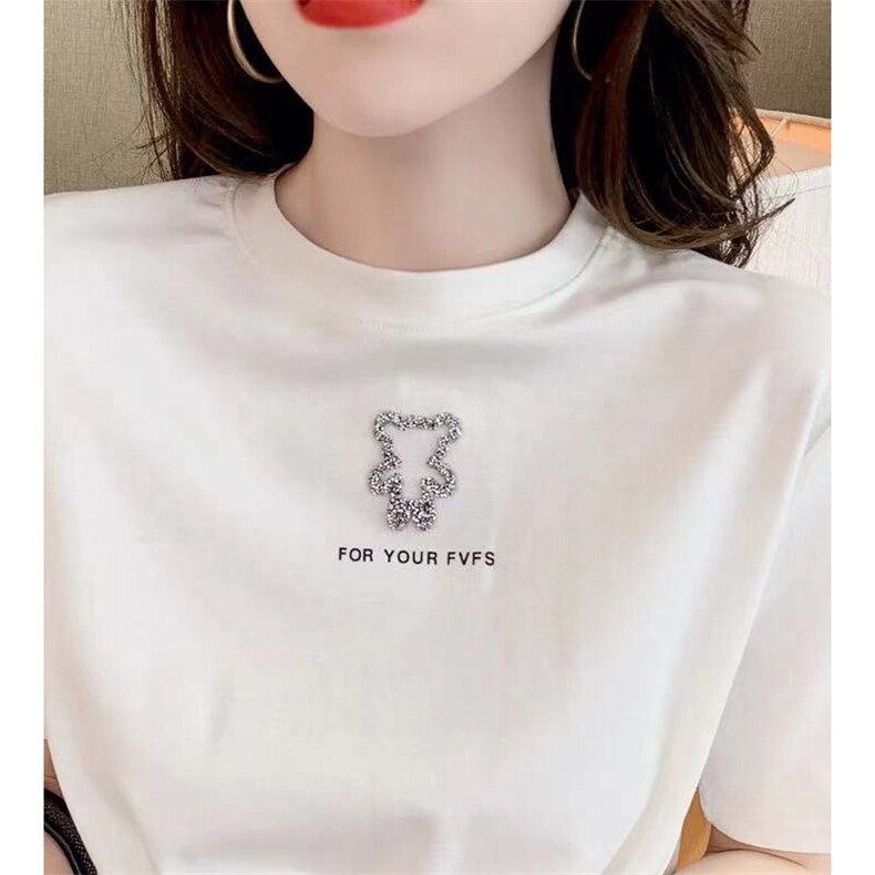 欧洲站2021夏季新款不规则开叉短款T恤女修身显瘦短袖打底衫上衣,女装T恤,潮品会