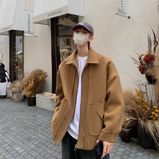 男装夹克2026秋冬季新款呢料毛呢大衣男生外套XZ514-2-F628-P120，男装夹克，星座514-2(原B239)