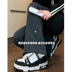 电商DSA028- PLCK002 P45 新款设计垂感西服休闲裤男图片