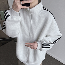 JK8820-P50美式复古条纹宽松百搭情侣夹克，男装夹克，星座1503