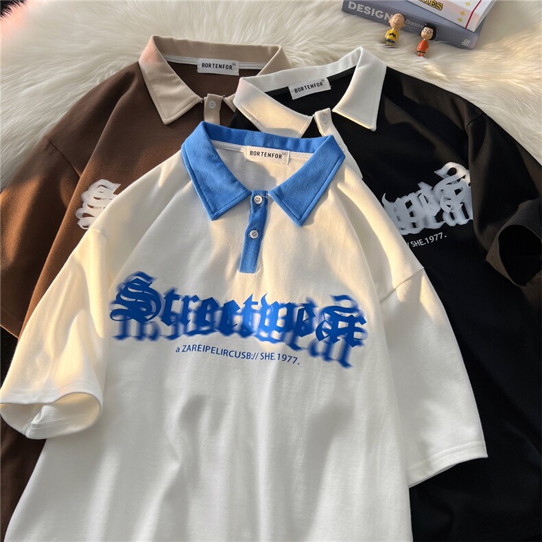 23/重磅高品质夏季宽松POLO衫短袖T恤XP23039-P45k68图片