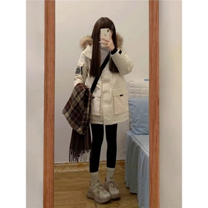 棉服男女年冬季新款中长款情侣派克服工装加厚棉袄外套TT829 P110图片