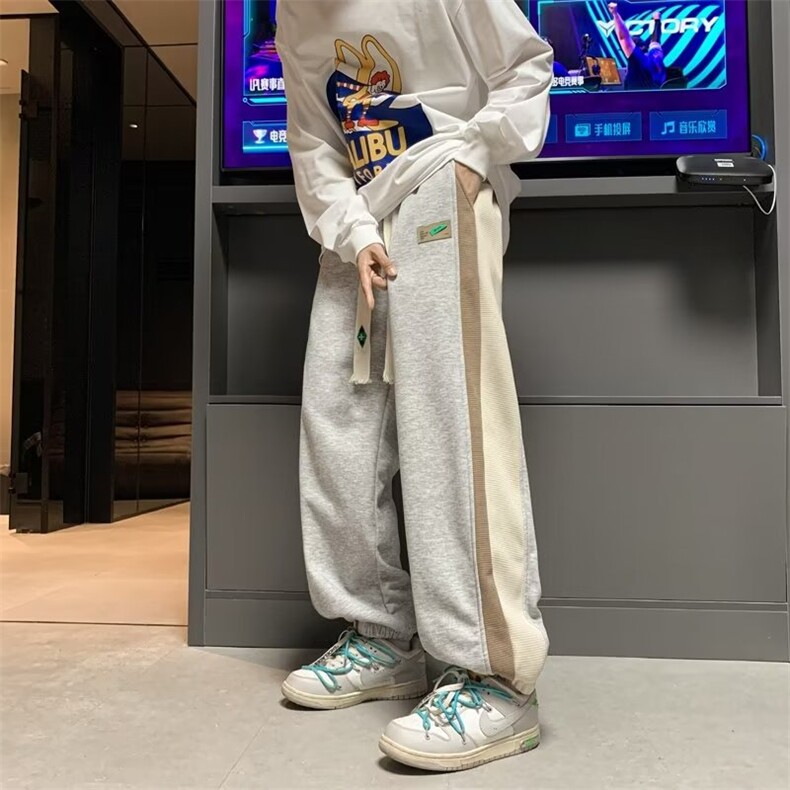 男秋季新款港风加绒休闲裤XK86P35,男装休闲裤,星座1116-2