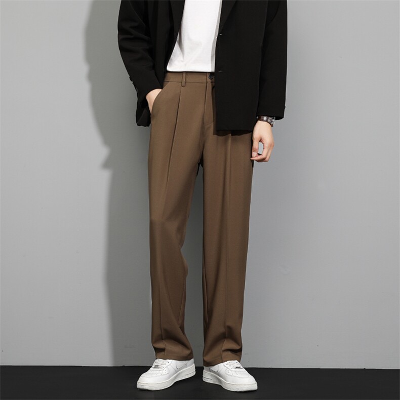 加绒加厚休闲长裤男秋冬季大码西装裤子217-2-HK2358-P45加绒55,男装西服套装,星座217-2