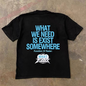 1506/Q5370/P35短袖T恤男潮印花圆领重磅230G纯棉ins美式半袖图片