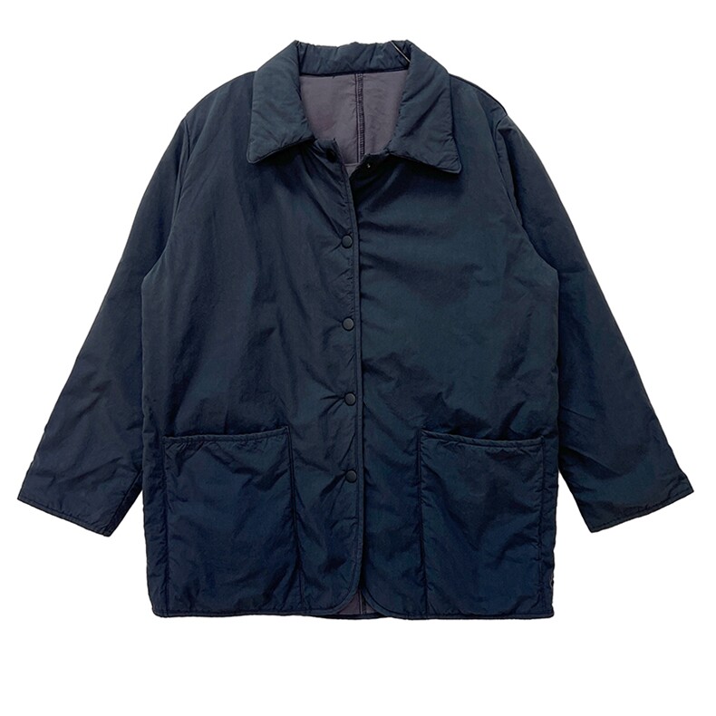 2022冬季新款长袖加棉衬衫棉衣外套,女装棉衣/棉服,小林双子