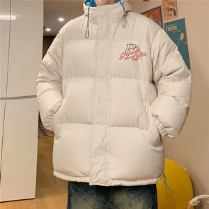 民宿风冬装个性字母印花休闲时尚连帽棉服A247-MY165特批95控158图片
