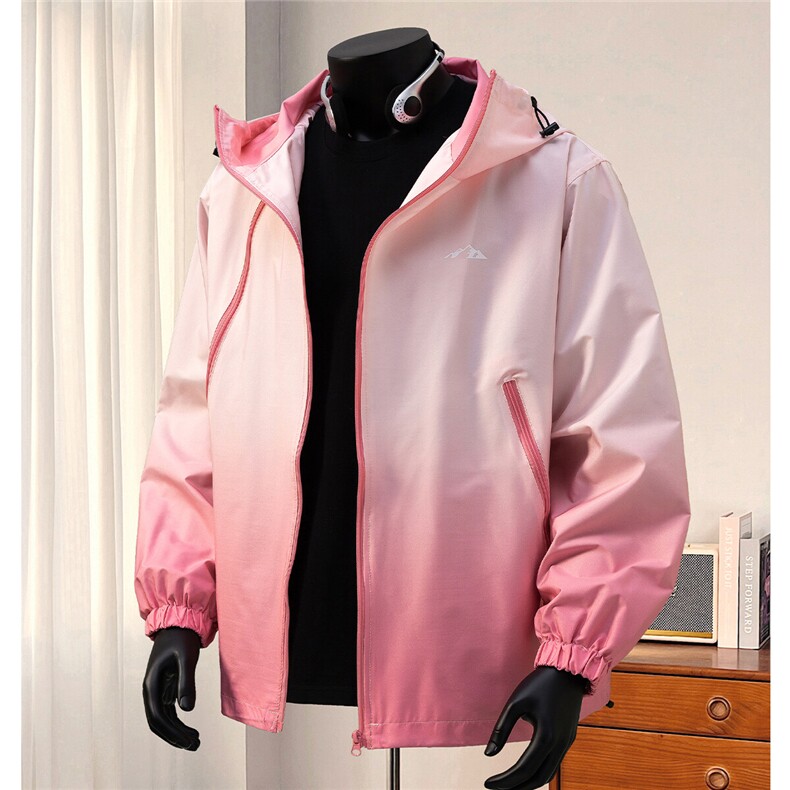 1港风山系防水渐变大码M-5XL夹克男：100%聚酯纤维JK77959P68控98，男装夹克，星座226-2