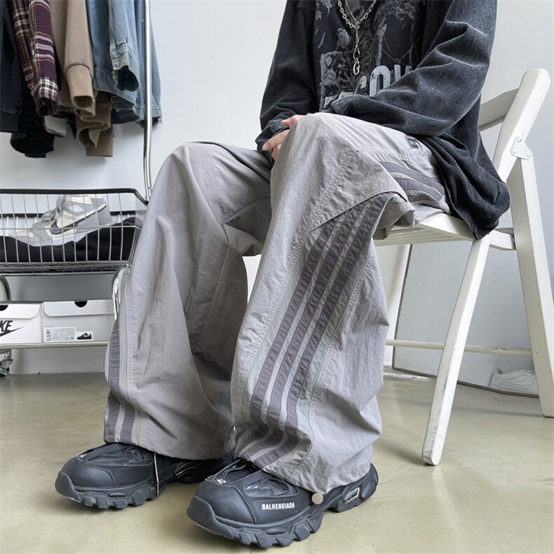 降落伞兵裤子男美式冲锋裤街舞阔腿裤速干潮牌工装裤Q1188-P43,男装工装外套,星座1008