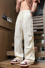 2025新款美式高街vibe褶皱工装男潮牌休闲裤子XZ301b-2-CK722TP30，男装休闲裤，星座301B-2（原A443-1）