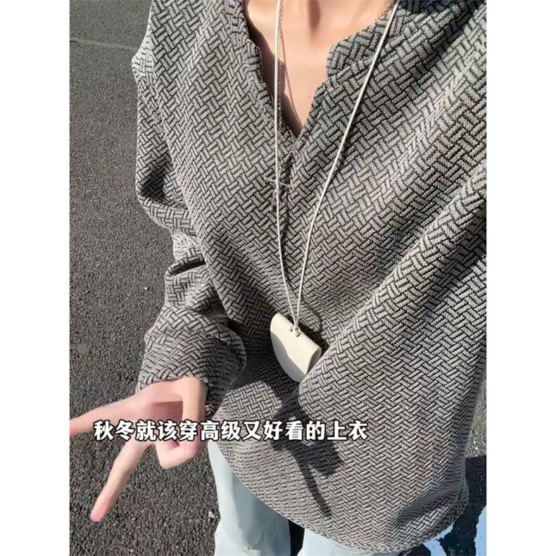 XZ809A/SYR59/特P24/控48/加绒特P34/控58小香风雪尼尔V领卫衣,男装卫衣,星座809A(原222-1)