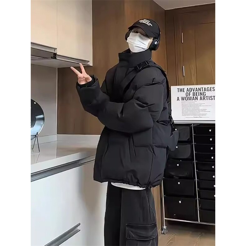 现货高品质美式高街冬季重磅三防加厚羽绒棉衣厚外套面包棉服,男装棉衣,电商A486-1