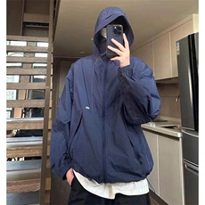 防晒衣男夏季薄款山系户外机能连帽外套宽松遮阳防晒服FS21p38，男装防晒衣，电商D315