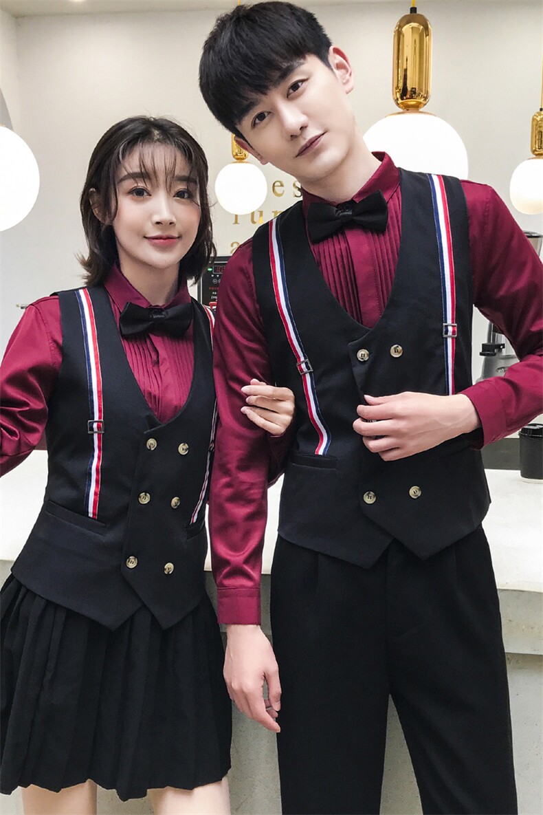 Q8786*2021背带情侣男女同款短马甲夜店酒吧KTV双排扣马甲,男装背心/马甲,星座717A