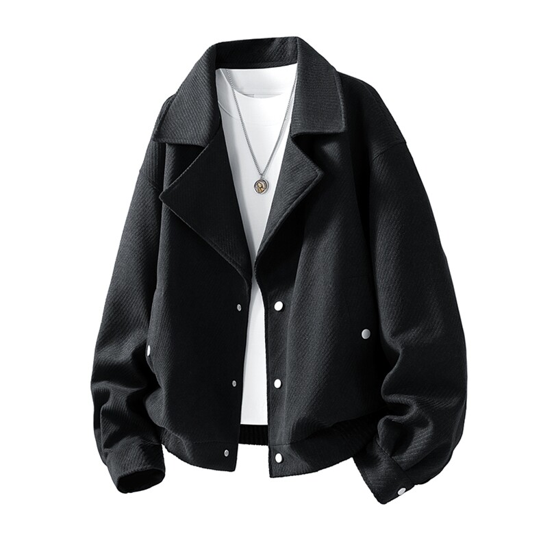 美式重磅高品质夹克秋季开衫外套男SY8818特P81控168 大码4-8XL+5图片