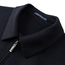 XL-N88035秋冬新款男士夹克翻领商务休闲领导服男装纯色羊绒外套，男装夹克，电商B360