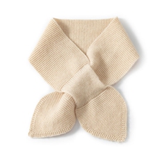 秋冬季35%保暖轻盈无压感正反针爱心围巾，童装儿童配饰，群鹿羊绒