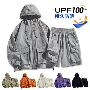 UPF100+有报告 凉感轻薄透气套装防晒服 两件套HS621-P70图片