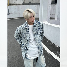 JK03-P125-无差价现货-直播高品质拼接牛仔夹克168，男装夹克，电商B327