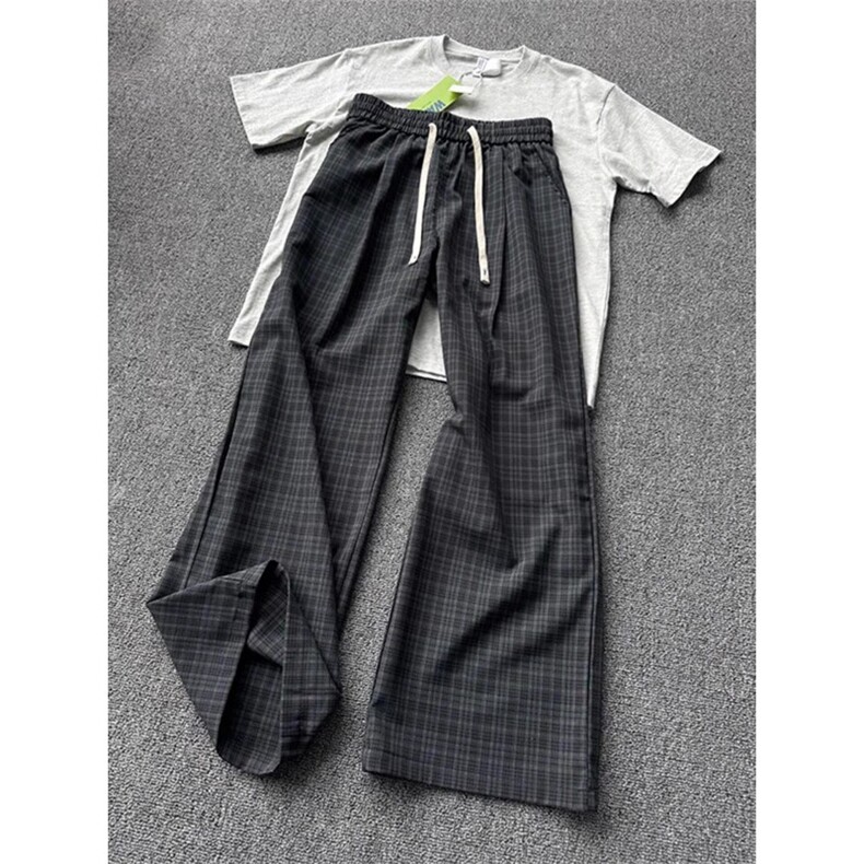 AK1852-P45新款宽松休闲韩版潮流百搭坠感阔腿裤,女装休闲裤,星座617A-2