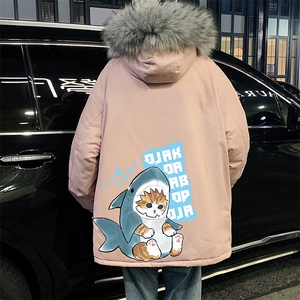 MM48217-P130 冬季大毛领棉衣男士大码加厚棉袄男棉服图片