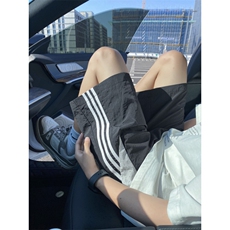 2025夏季新款冰丝气孔潮流条纹宽松五分裤B315-K24186-特p25控48，男装牛仔裤，电商B315