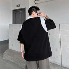 翻领短袖polo衫男潮牌夏季t恤百搭体恤上衣T06-P35，男装Polo衫，星座308B-2