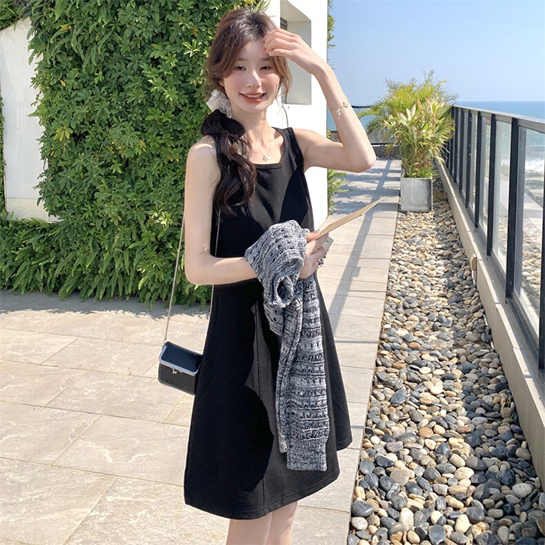 时尚网纱长袖上衣黑色半身裙2025春秋新款打底百搭裙子,女装连衣裙,浙宝220A