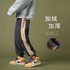 流行时尚新款潮流百搭宽松舒适加绒长裤A061-K1889加绒-P50限68，男装休闲裤，电商A061