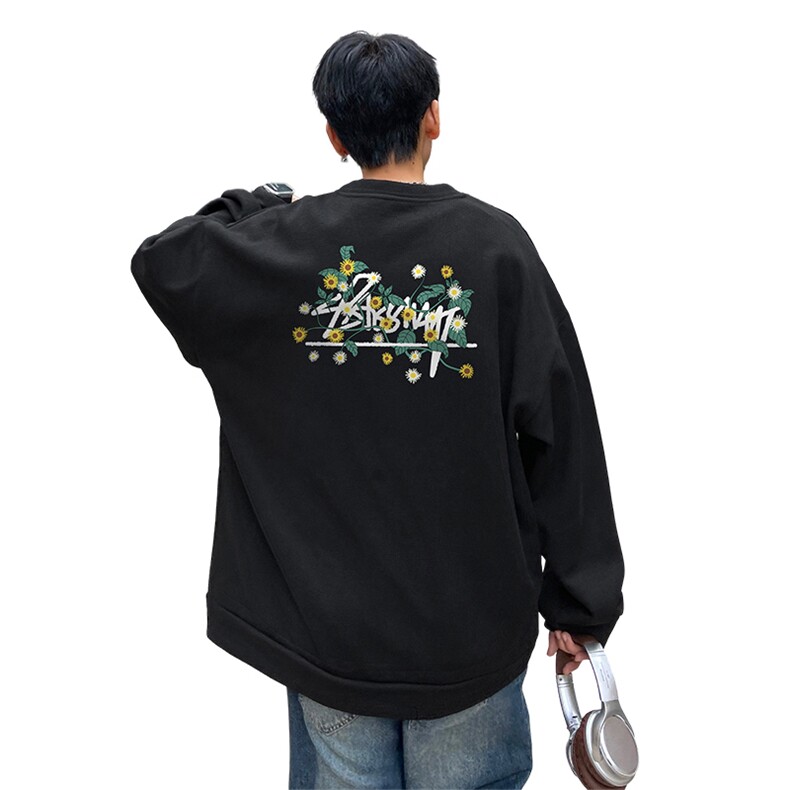 华夫格！华夫格上衣男圆领华夫格卫衣男大码长袖t恤男HY217-特P23,男装T恤,电商B367