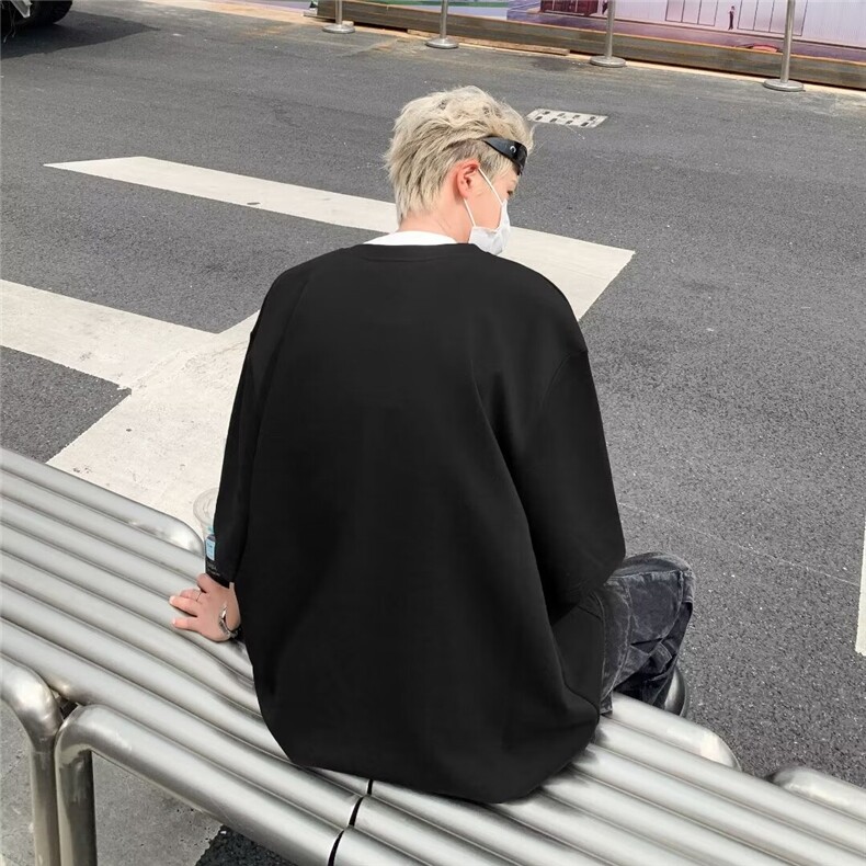 休闲假两件垫肩抽绳短袖T恤WT5501P42,男装T恤,星座1116-2