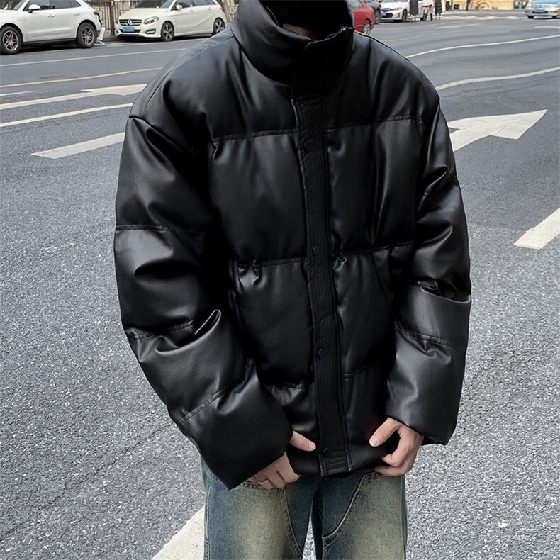 立领棉衣棉服男宽松纯色棉袄加厚M0225-P98,男装棉衣,星座308B-1