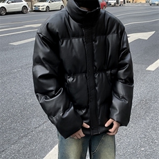 立领棉衣棉服男宽松纯色棉袄加厚M0225-P98，男装棉衣，星座308B-1