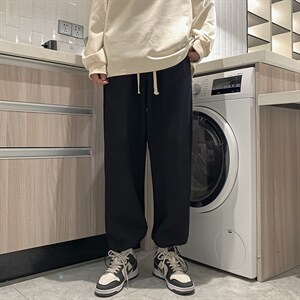 华夫格运动裤男大码抽绳休闲裤卫裤 HK78099-P35 加绒款P45图片