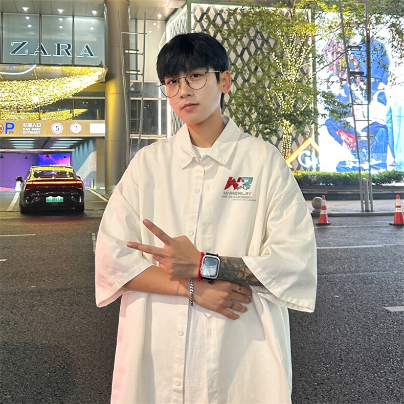 量大优供视频冰丝短袖衬衫男DS227-特P25,男装T恤,电商B367