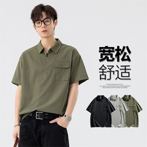2501-P33控59大码元 大码潮牌痞帅炸街t恤男i图片