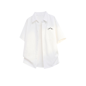 CS1143-特批25 控49 夏薄款冰丝面料大码短袖衬衫防晒透气外套，男装防晒衣，电商A059