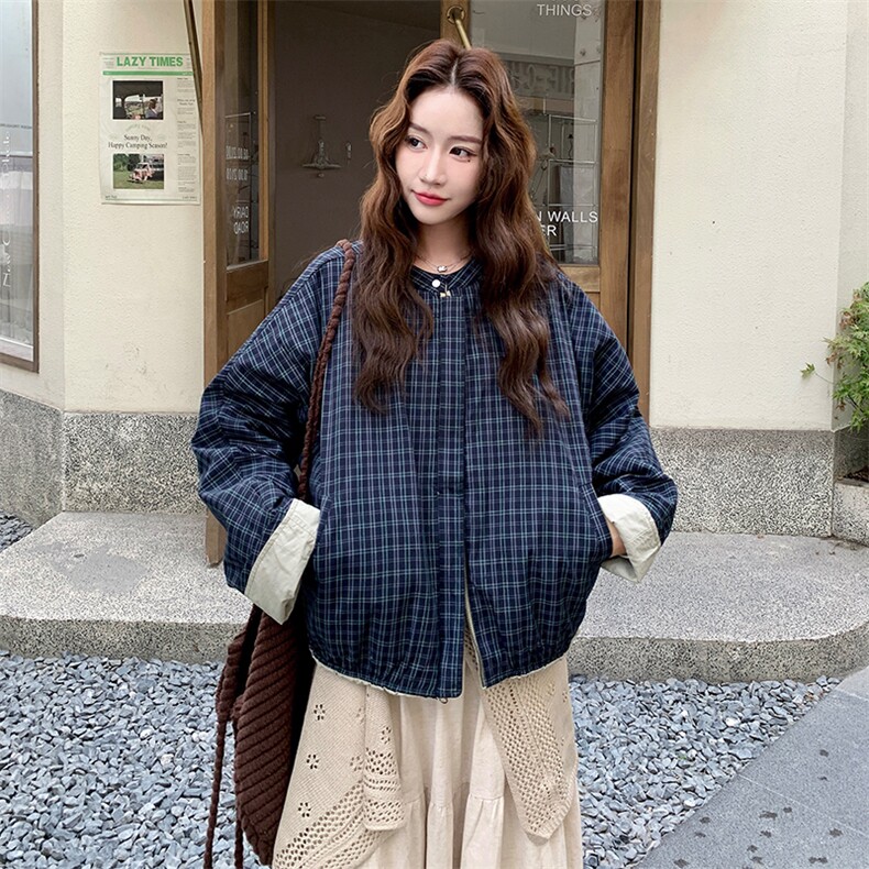 2C237-6757-P185正反两穿中性休闲风外套夹克K298,女装短外套,2C237