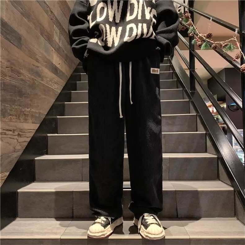 男秋季新款港风灯芯绒休闲裤B463P38,男装休闲裤,星座1116-2