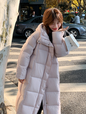 2025现货主推90绒长款羽绒服210-F6356-p415-598有帽不可拆，女装羽绒服，浙宝210（原浙宝191）