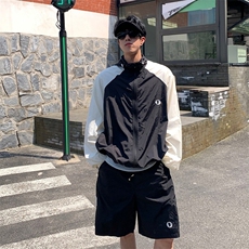 CP1259-P55休闲套装男士夏季防晒短裤搭配一套美式潮牌户外两件，男装牛仔裤，电商B323A