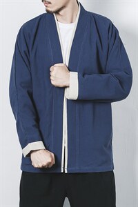 风唐装大码夹克外穿开衫复古休闲盘扣男装茶服道袍JK602P90,男装夹克,钱塘788(原4013)