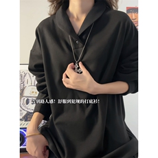 XZ809A/DR08/特P34控68280克双面德绒设计感polo衫长袖打底衫，男装T恤，星座809A(原222-1)